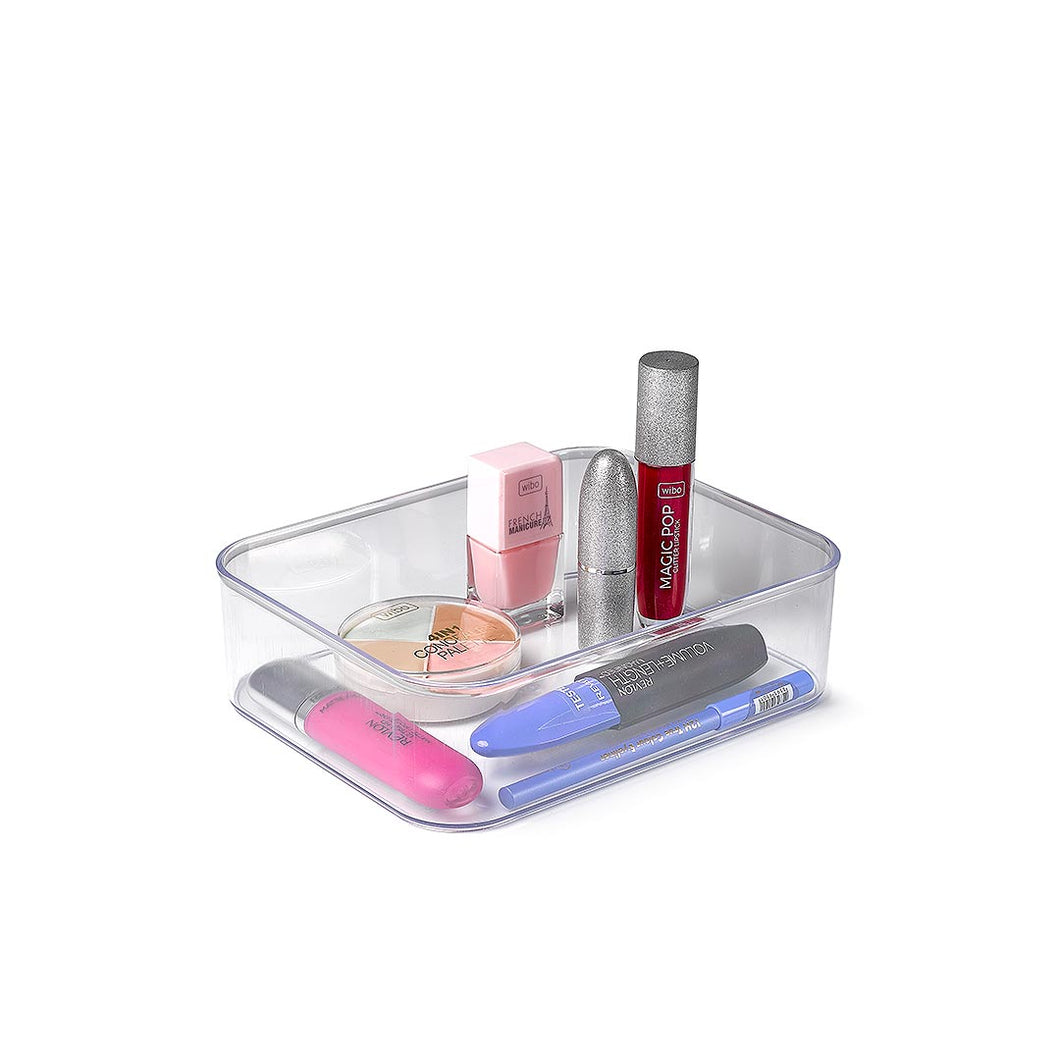 Plastic Forte Beauty Organizer Nº2, 18 x 14 x 5cm - Transparent
