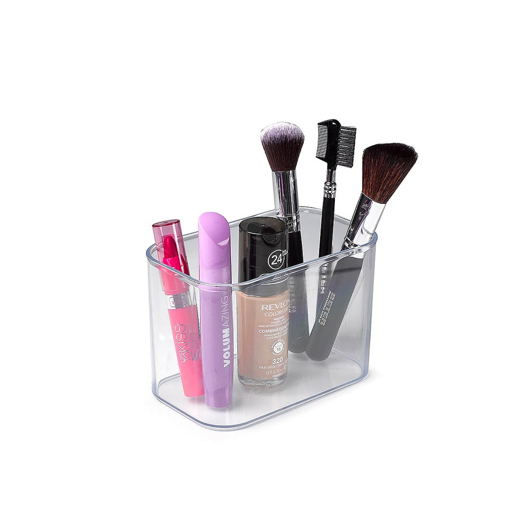 Plastic Forte Beauty Organizer Nº3, 14 x 8.5 x 9.5cm - Transparent