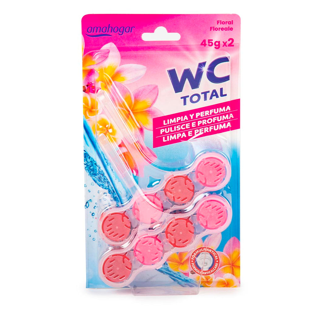 Amahogar WC Total Toilet Seat Perfume Hanger - Floral, Pack of 2