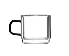 Load image into Gallery viewer, Vialli Design Set of 2 Double-Walled Espresso Cups Carbon - 80ml
