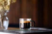 Load image into Gallery viewer, Vialli Design Set of 2 Double-Walled Espresso Cups Carbon - 80ml
