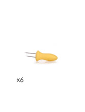Load image into Gallery viewer, Tescoma Presto Corn Holder, Set of 6 - Yellow
