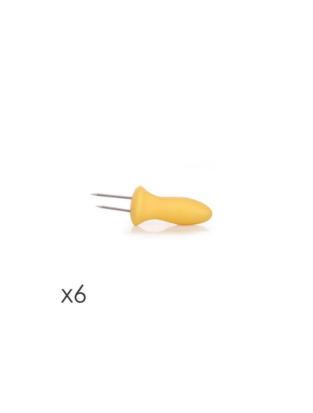 Tescoma Presto Corn Holder, Set of 6 - Yellow
