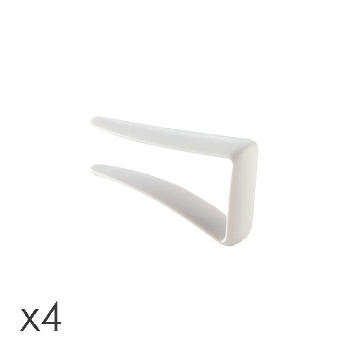 Tescoma Presto Tablecloth Clip, Set of 4 - White