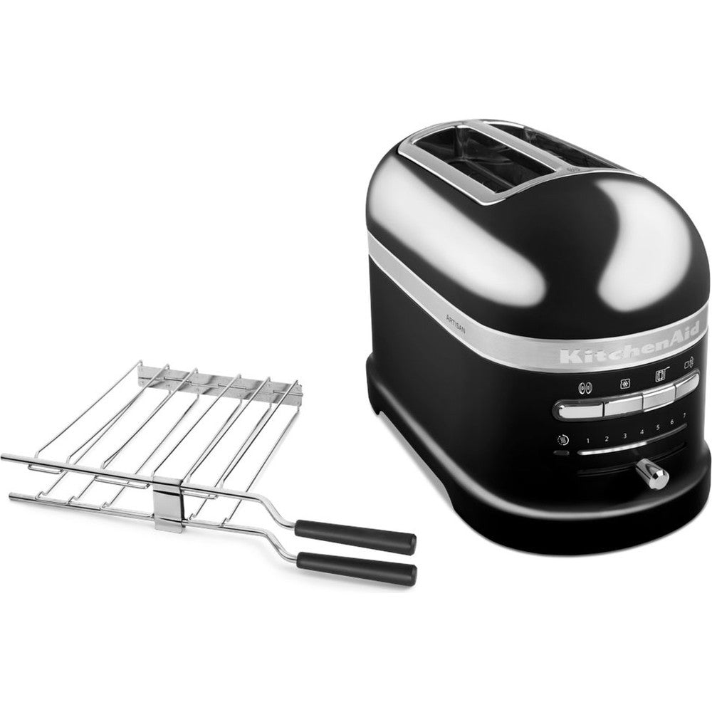 KitchenAid Artisan Series 2 Slot Automatic Toaster - 1250W, Onyx Black