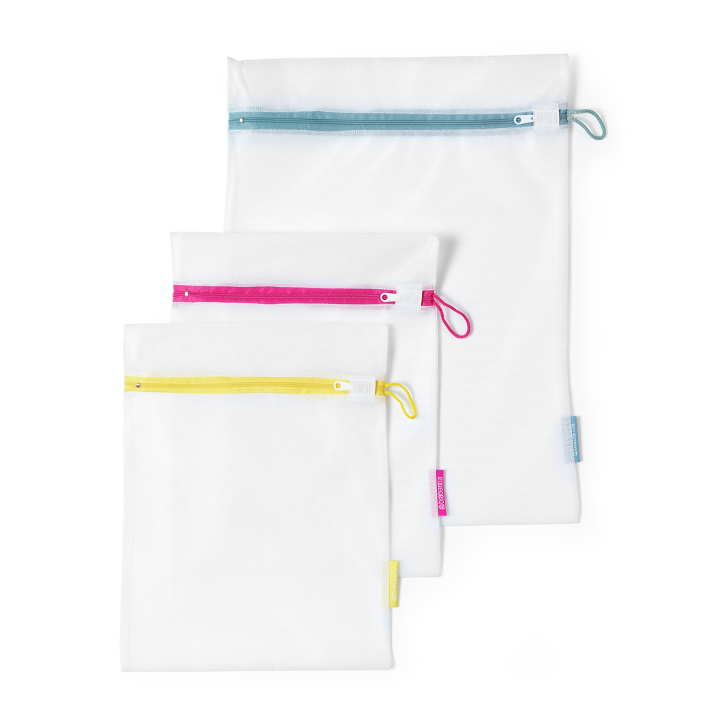 Brabantia Set of 3 Wash Bags, in 2 Sizes - White