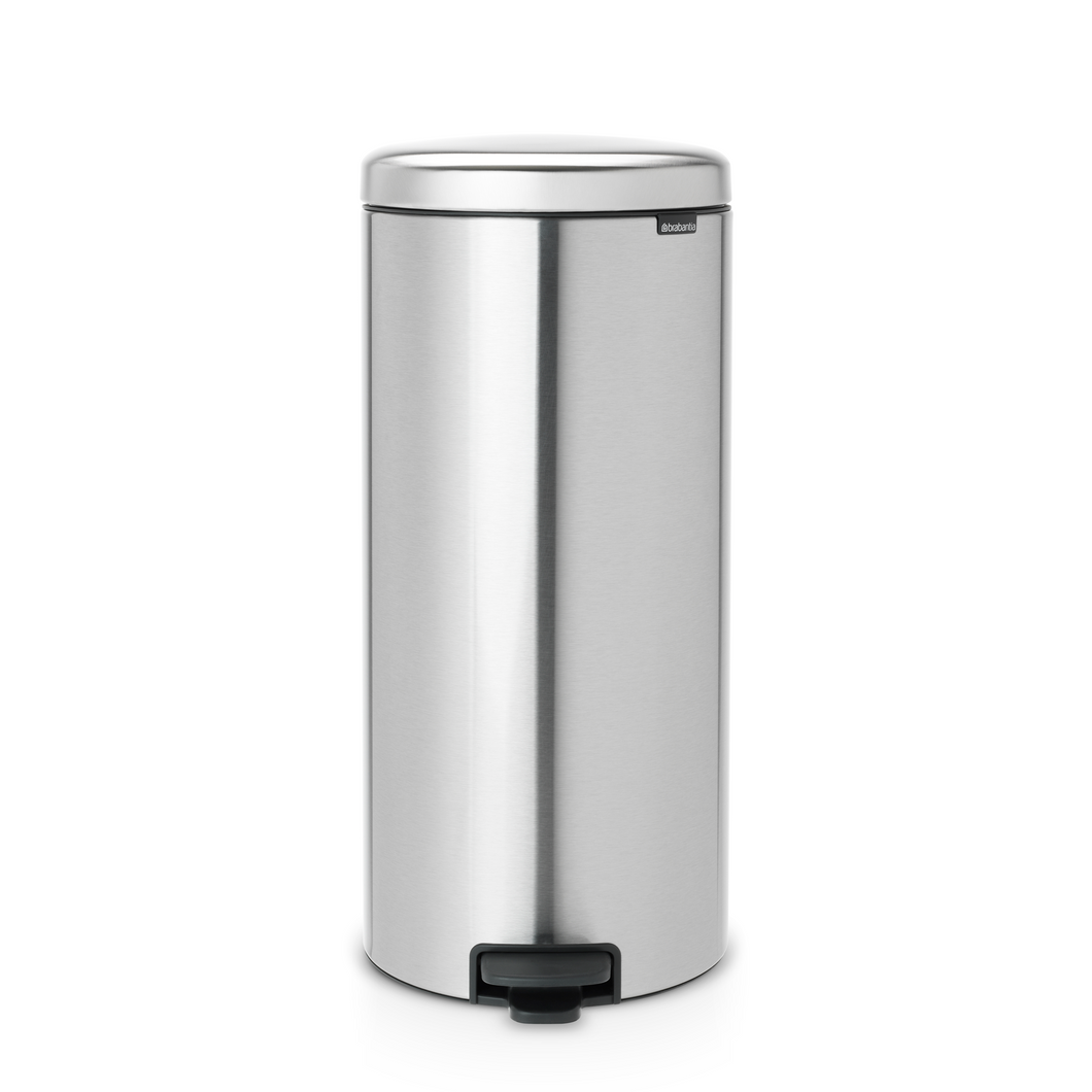 Brabantia New Icon Pedal Bin - 30 Liters, Matt Steel Fingerprint Proof