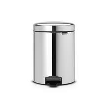 Load image into Gallery viewer, Brabantia New Icon Pedal Bin, 5 Liters - Brilliant Steel
