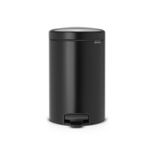 Load image into Gallery viewer, Brabantia New Icon Pedal Bin, 12 Liters - Matt Black

