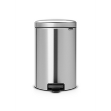 Load image into Gallery viewer, Brabantia New Icon Pedal Bin, 20 Liters - Matt Steel
