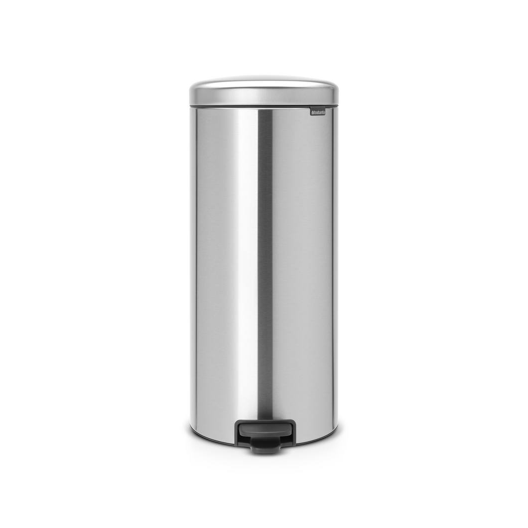 Brabantia New Icon Pedal Bin - 30 Liters, Matt Steel