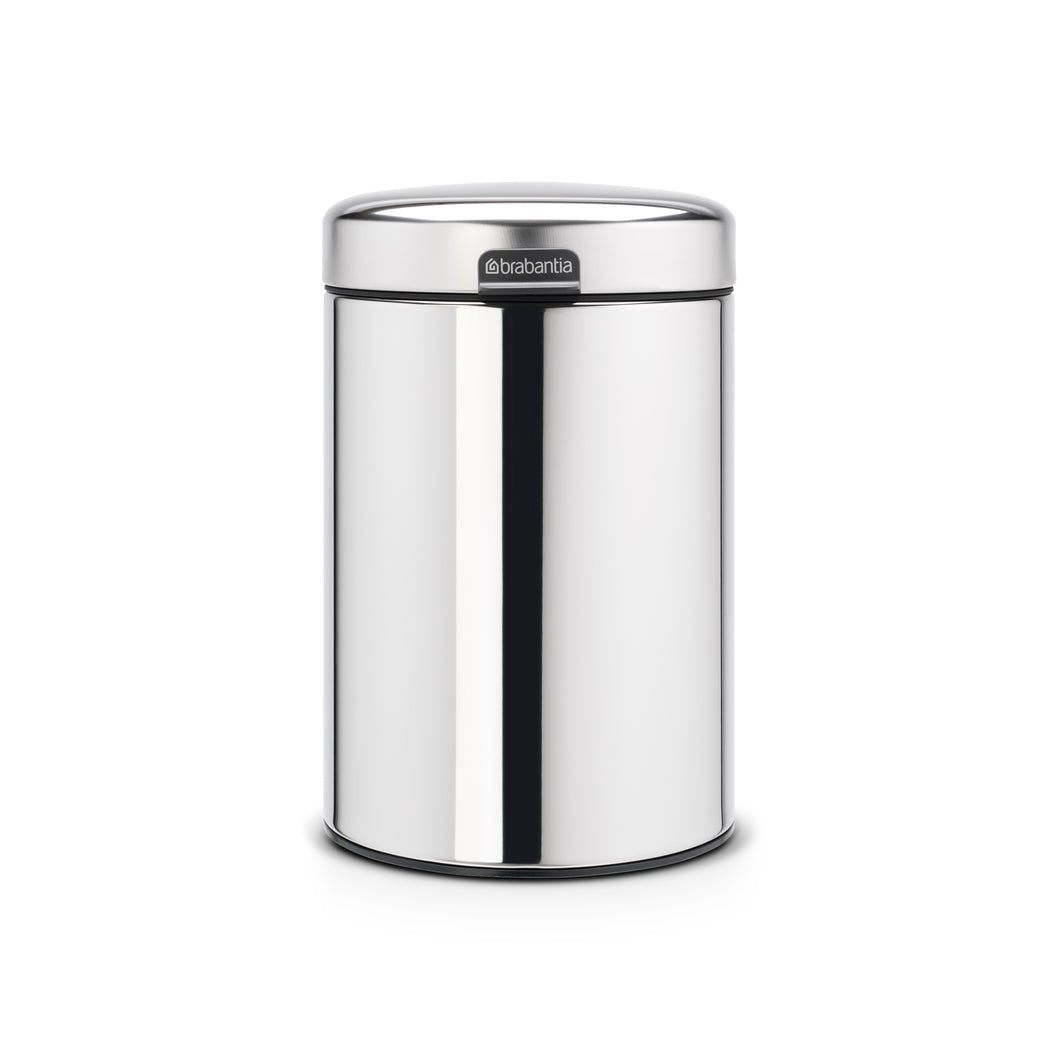 Brabantia New Icon Wall Mounted Bin - 3 Liters, Brilliant Steel