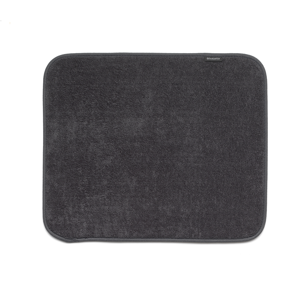 Brabantia SinkSide Microfibre Dish Drying Mat, 47 x 40 cm - Dark Grey
