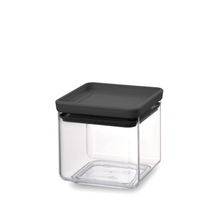 Load image into Gallery viewer, Brabantia Tasty+ Square Canister - 0.7 liters - Dark Grey
