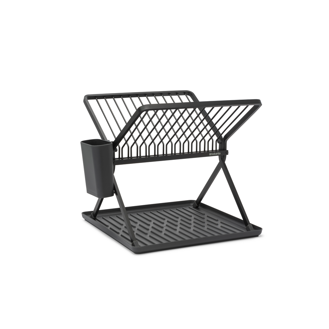 Brabantia Foldable Dish Drying Rack - Dark Grey