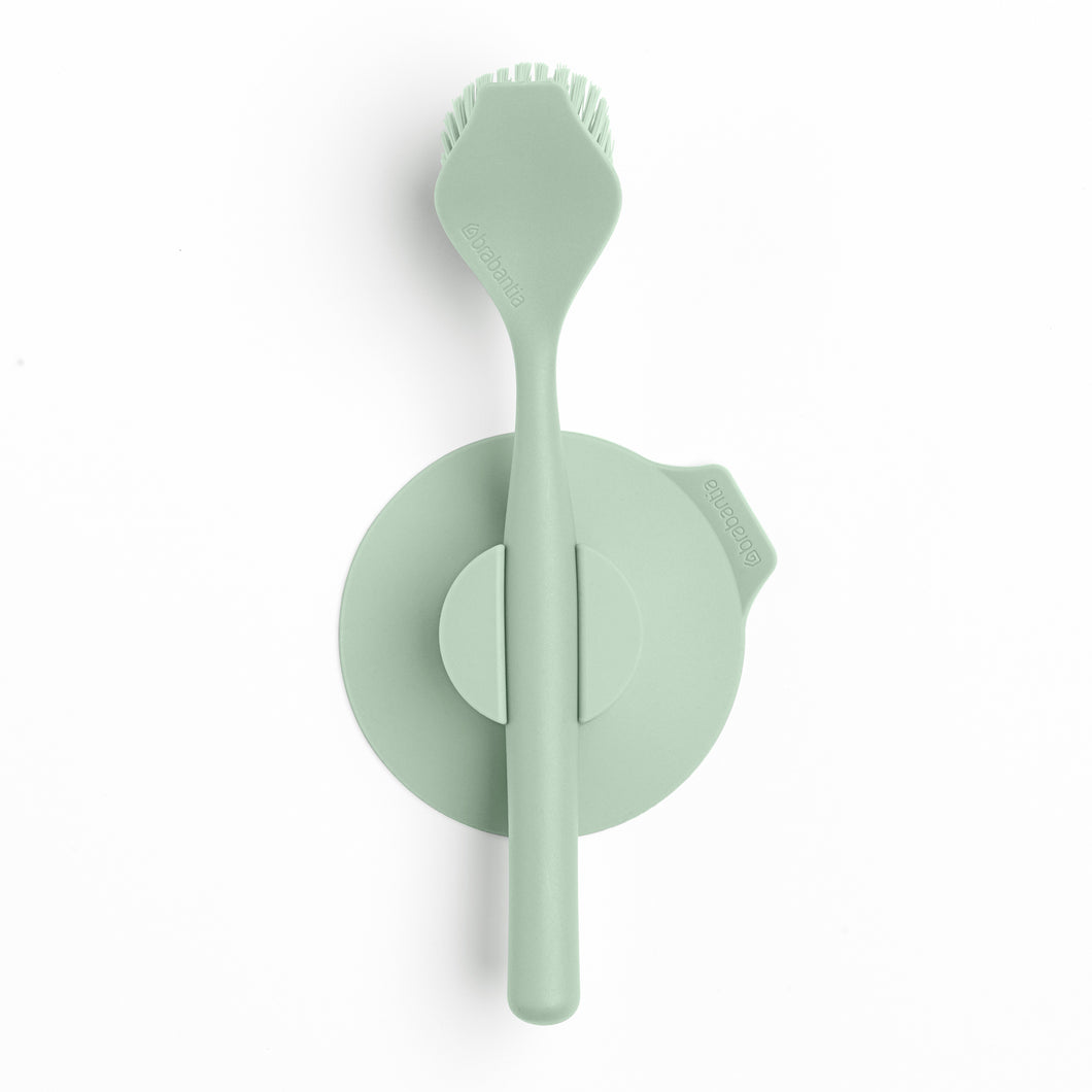 Brabantia SinkSide Dish Brush with Suction Cup Holder - Jade Green