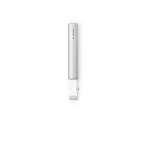 Brabantia Profile Lemon Zester - Matt Steel, front view.