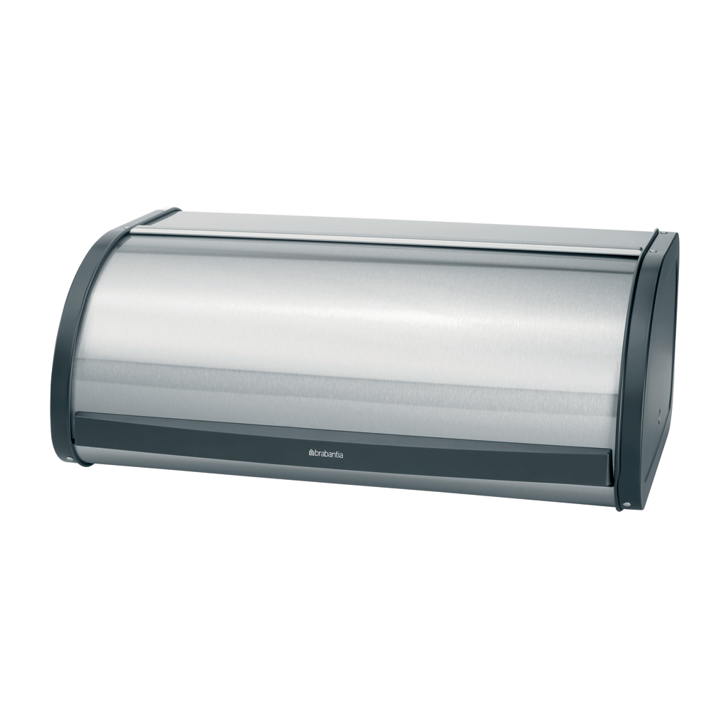 Brabantia Roll Top Bread Bin - Matt Steel Fingerprint Proof