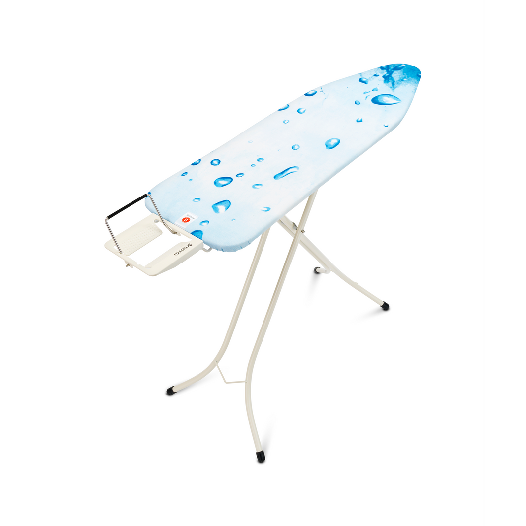 Brabantia Ironing Board B - 124 x 38cm, Steam Iron Rest, Ice Water