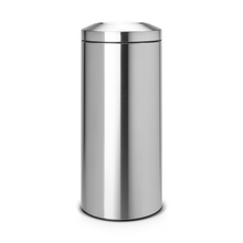 Load image into Gallery viewer, Brabantia Flame Guard Waste Paper Bin, Metal Inner Bucket, 30 Liters - Matt Steel
