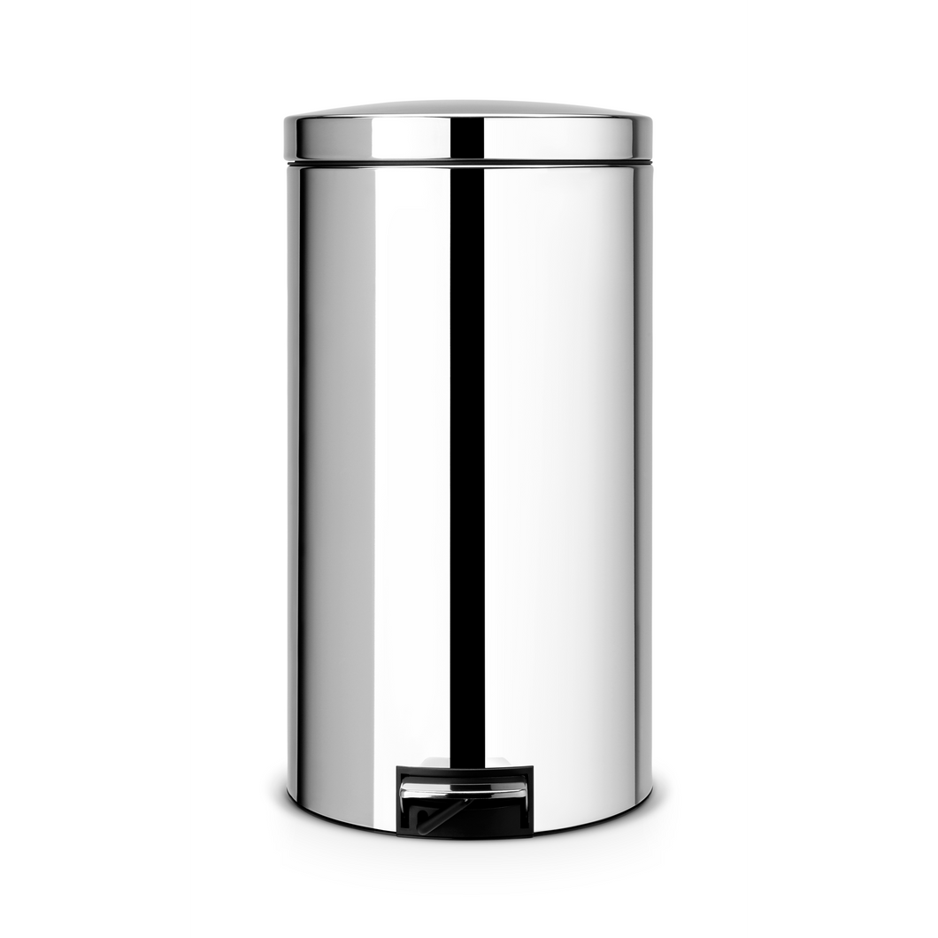 Brabantia Pedal Bin Silent, 45 liters - Brilliant Steel