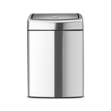Load image into Gallery viewer, Brabantia Touch Bin, 10 Liters, Rectangular - Matt Steel
