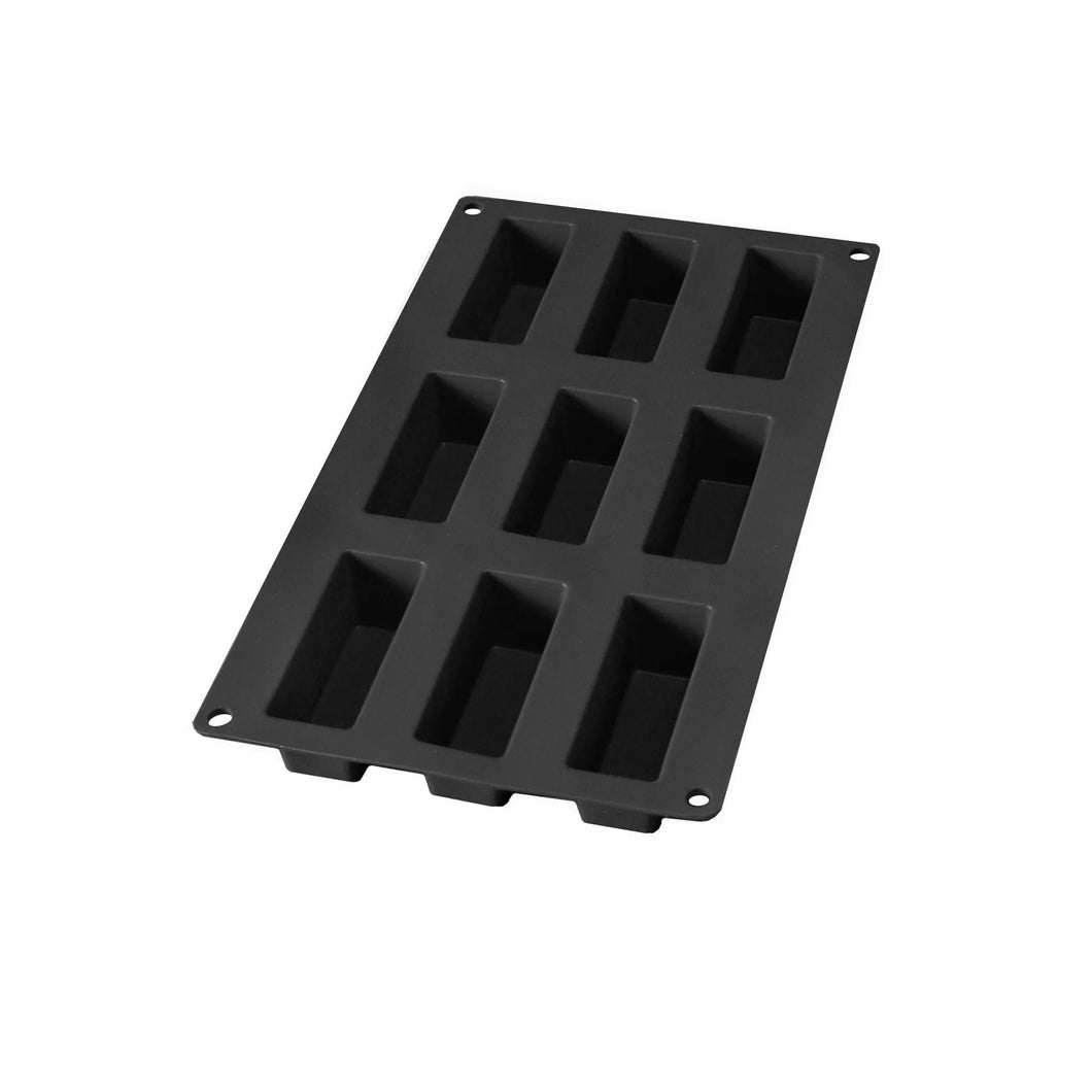 Lekue Mini Silicone Cake Mold with 9 Cavities - Black