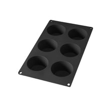 Load image into Gallery viewer, Lekue Muffin Silicone Mold with 6 Cavities - Black
