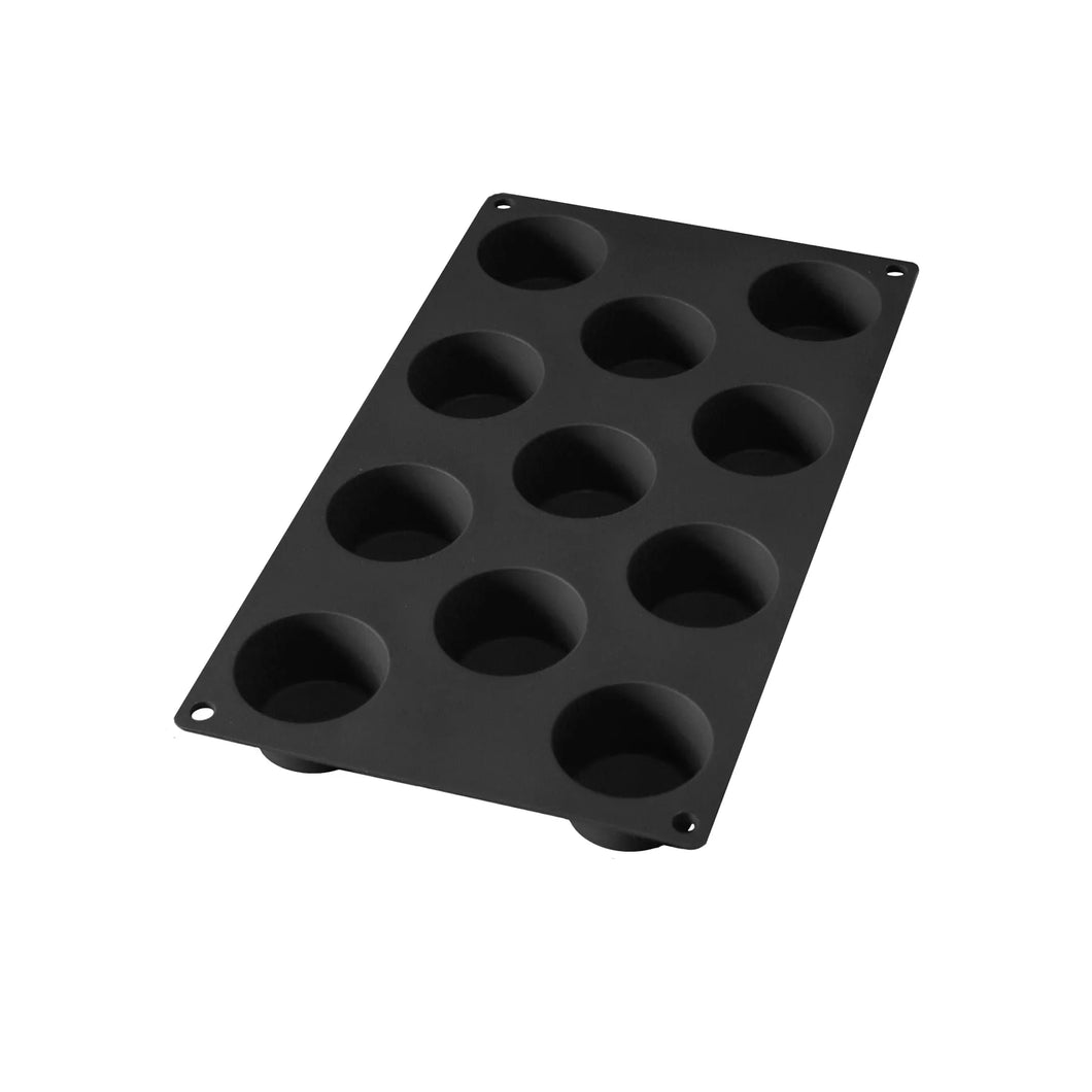 Lekue Mini Muffin Silicone Mold with 11 Cavities - Black