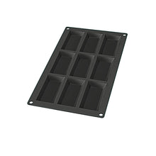 Load image into Gallery viewer, Lekue Silicone Baking Financier Mold with 9 Cavities - Black
