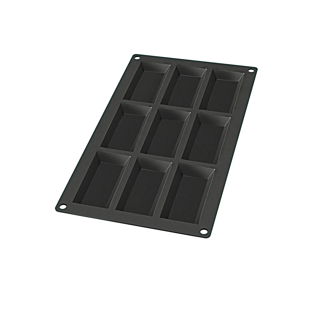 Lekue Silicone Baking Financier Mold with 9 Cavities - Black