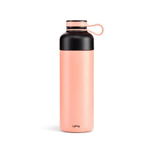 Load image into Gallery viewer, Lekue Insulated Stainless Steel Bottle with Loop - 500ml , Coral
