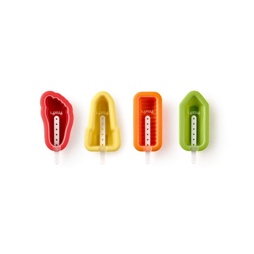 Lekue Iconic Ice Lollies Mold - Set of 4, all for ice lollies.