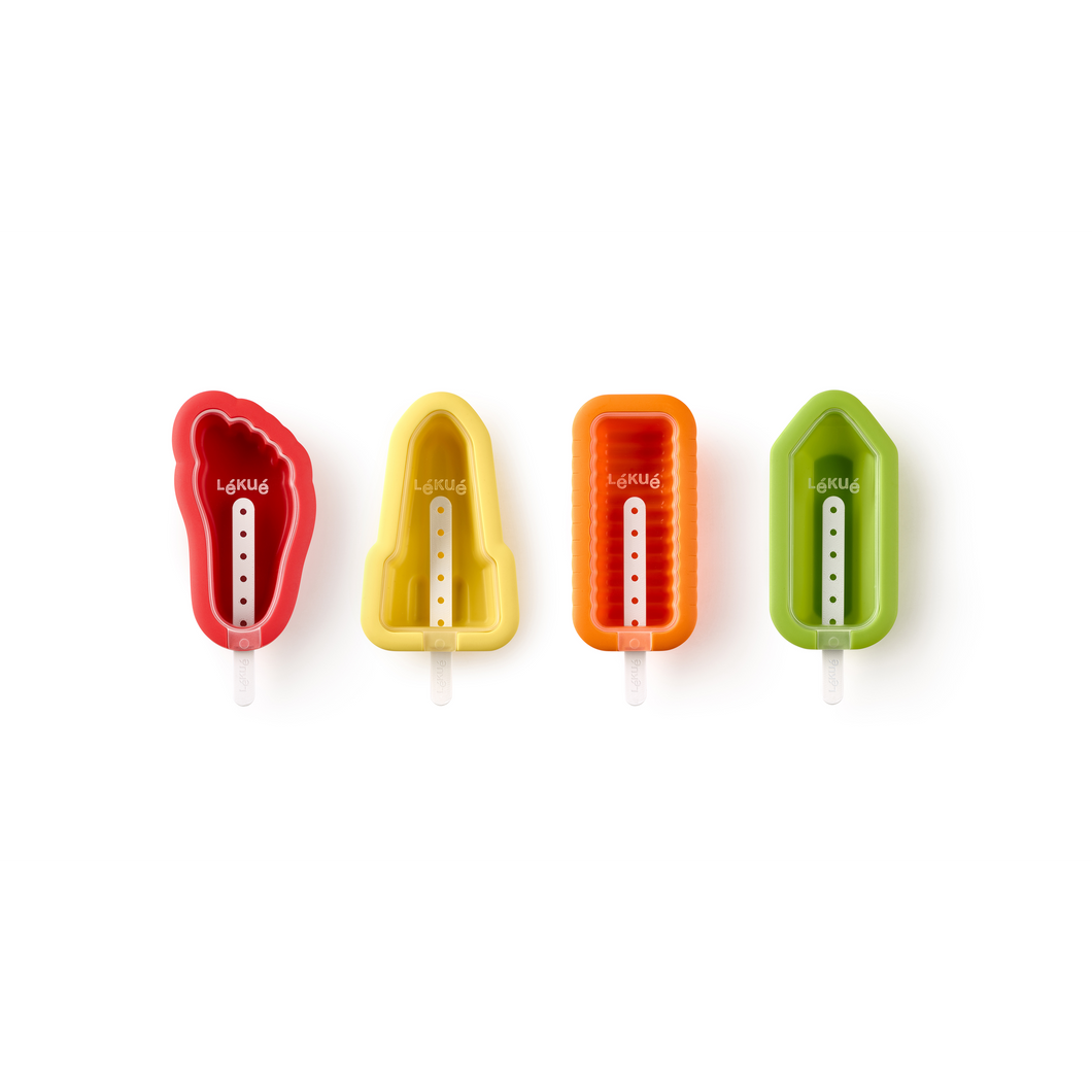 Lekue Iconic Ice Lollies Mold - Set of 4, all for ice lollies.