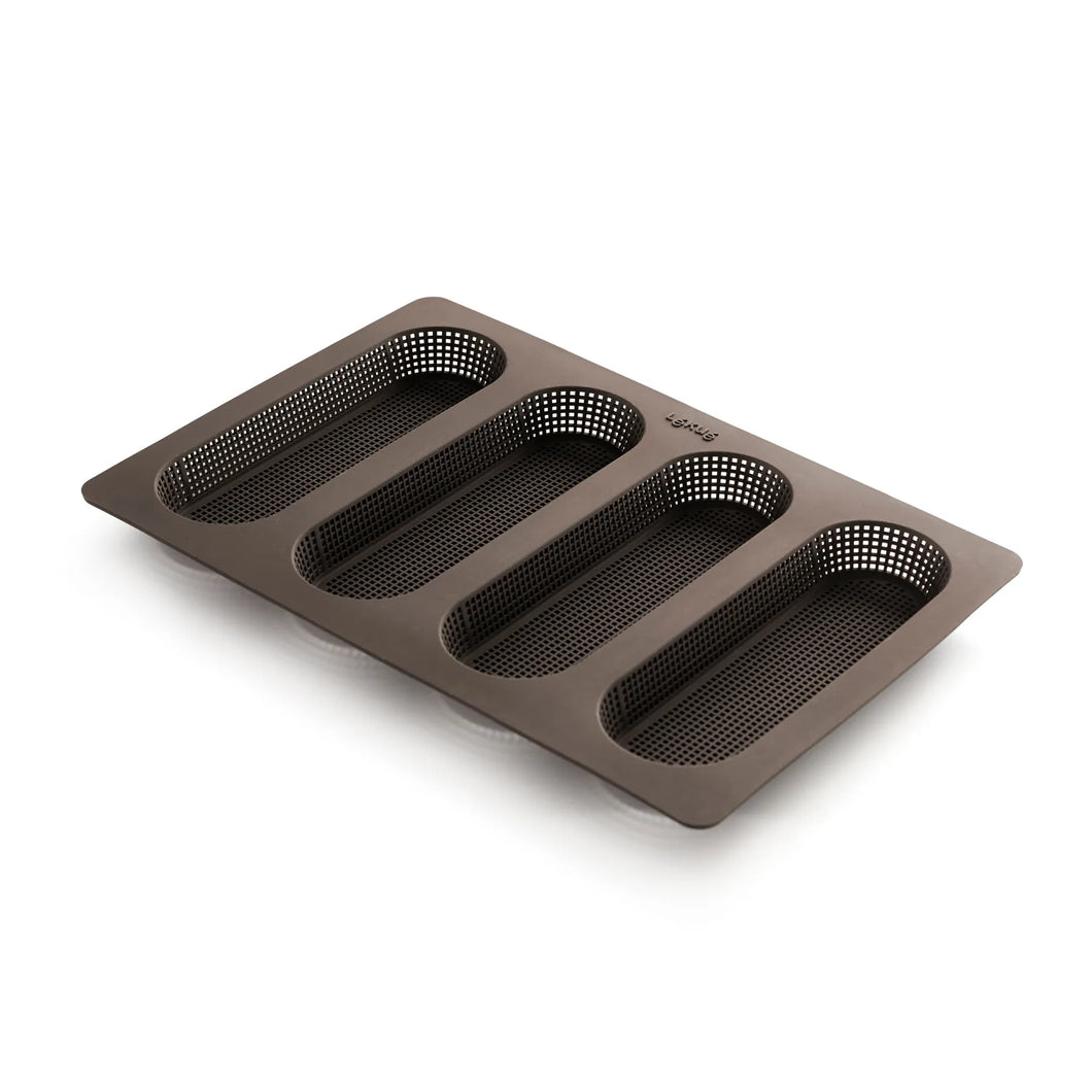 Lekue Mini Baguette Bread Silicone Mold - Brown