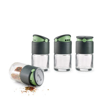 Load image into Gallery viewer, Lekue Glass Spice Jars / Shakers, Set of 4 - 80ml
