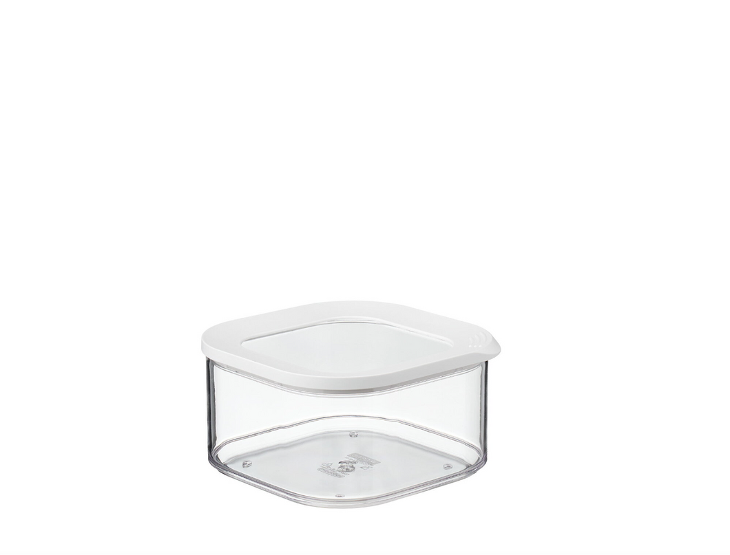 Rosti Mepal Modula Storage Boxes with White & Transparent Lids - 1250ml