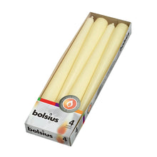 Load image into Gallery viewer, Bolsius Box of 4 Tapered Candles 245/24mm - Available in different colors
