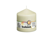 Load image into Gallery viewer, Bolsius Unscented Pillar Candle 100/100mm - Ivory.
