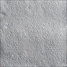 Load image into Gallery viewer, Ambiente Embossed Napkins Elegance Silver - Large.
