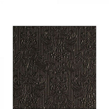 Load image into Gallery viewer, Ambiente Embossed Napkins Elegance Black - Small.
