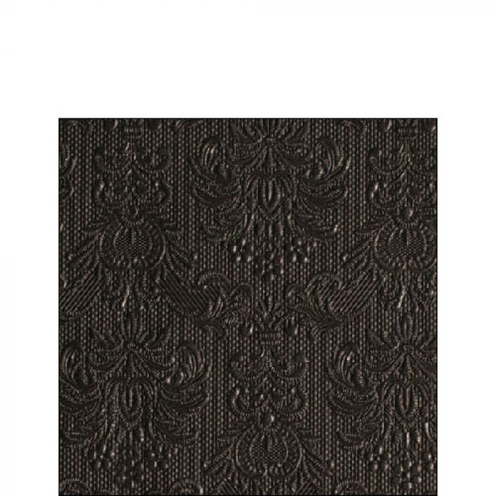 Ambiente Embossed Napkins Elegance Black - Small.