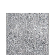 Load image into Gallery viewer, Ambiente Embossed Napkins Elegance Silver -  Small.
