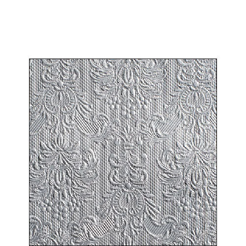 Ambiente Embossed Napkins Elegance Silver -  Small.