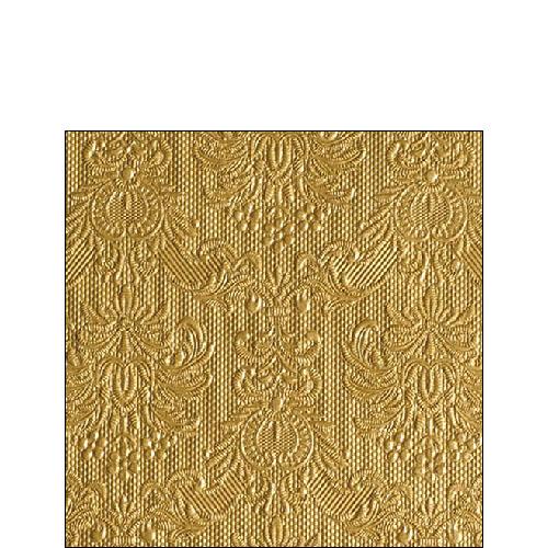 Ambiente Embossed Napkins Elegance Gold -  Small.