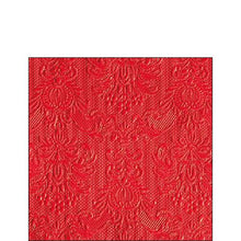 Load image into Gallery viewer, Ambiente Embossed Napkins Elegance Red -  Small.
