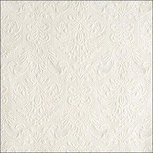 Load image into Gallery viewer, Ambiente Embossed Napkins Elegance Pearl White -  Large.
