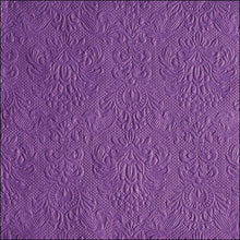 Load image into Gallery viewer, Ambiente Embossed Napkins Elegance Purple -  Large.
