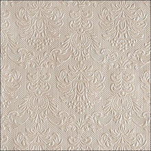 Load image into Gallery viewer, Ambiente Embossed Napkins Elegance Pearl Taupe -  Large.
