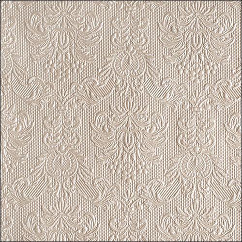 Ambiente Embossed Napkins Elegance Pearl Taupe -  Large.